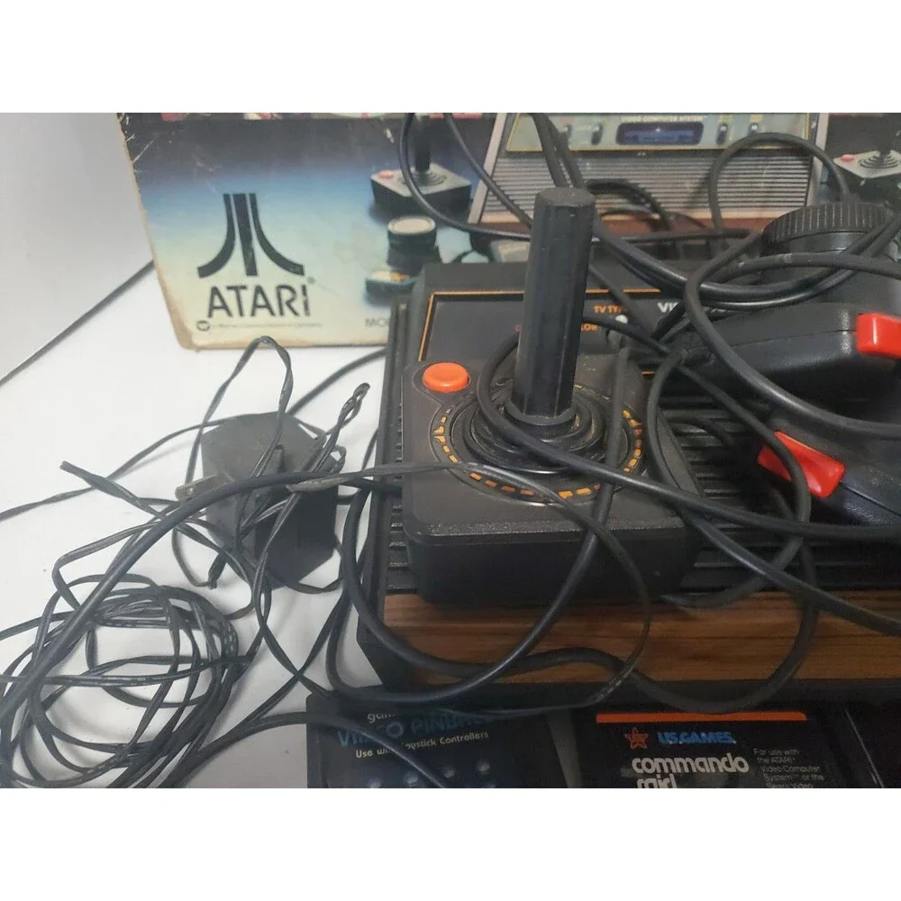 Original Atari 2600 Starter Set: Console w/ 7 Classic Games And Box Read